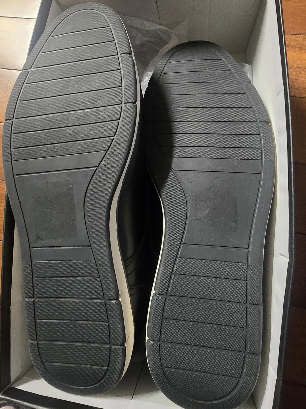 Men's Black Leather Lace-Up Dress Shoes Size 12